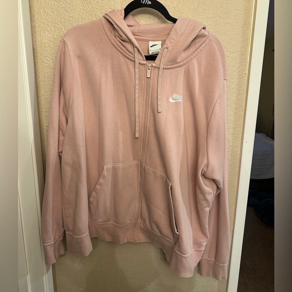 Nike Light Pink Hoodie with Zip